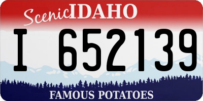 ID license plate I652139