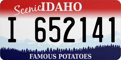 ID license plate I652141