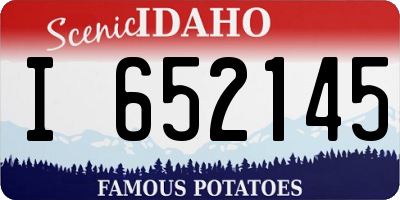 ID license plate I652145