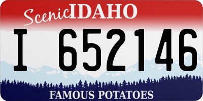 ID license plate I652146