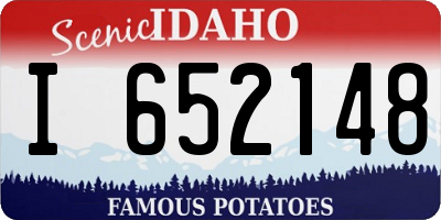ID license plate I652148