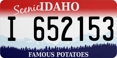 ID license plate I652153