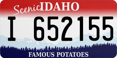 ID license plate I652155
