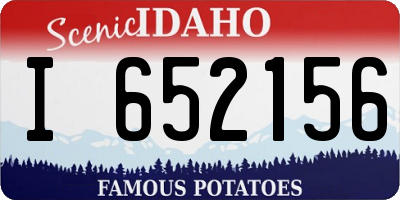 ID license plate I652156
