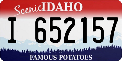 ID license plate I652157