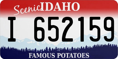 ID license plate I652159