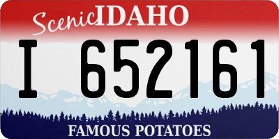 ID license plate I652161