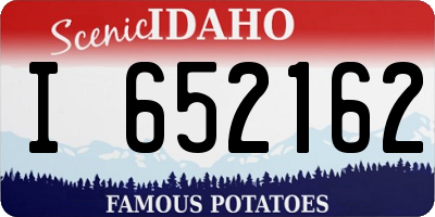 ID license plate I652162