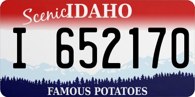 ID license plate I652170