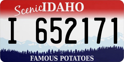 ID license plate I652171