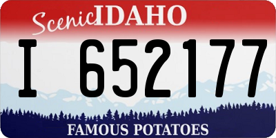 ID license plate I652177
