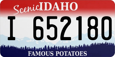 ID license plate I652180