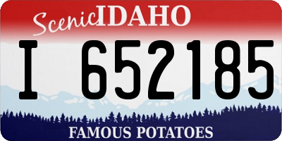 ID license plate I652185