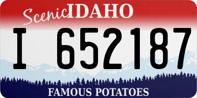 ID license plate I652187