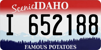 ID license plate I652188