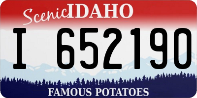 ID license plate I652190