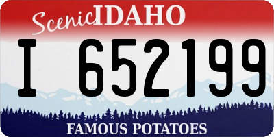 ID license plate I652199
