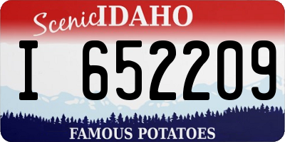 ID license plate I652209