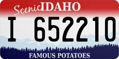 ID license plate I652210