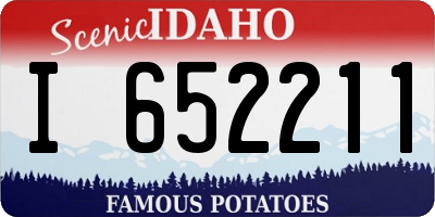 ID license plate I652211