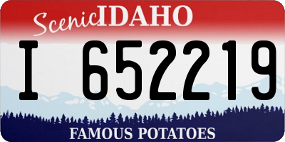 ID license plate I652219