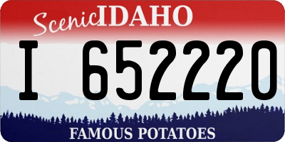 ID license plate I652220