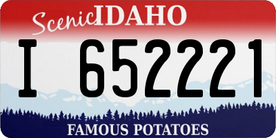 ID license plate I652221