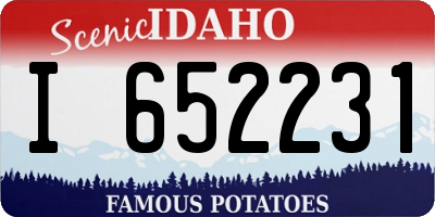ID license plate I652231