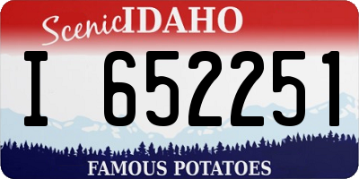 ID license plate I652251