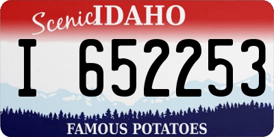 ID license plate I652253