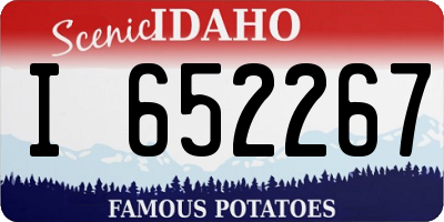 ID license plate I652267