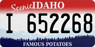 ID license plate I652268