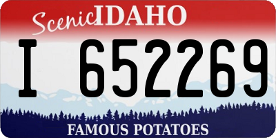 ID license plate I652269