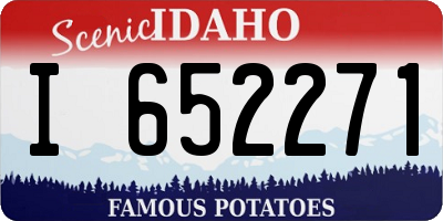 ID license plate I652271
