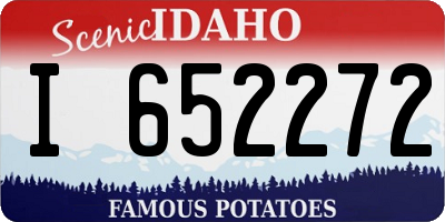 ID license plate I652272