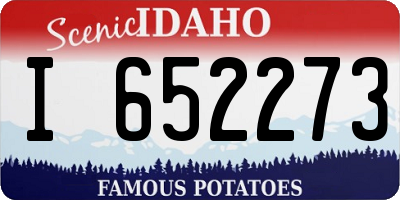 ID license plate I652273