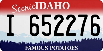 ID license plate I652276