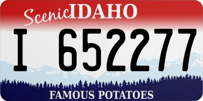 ID license plate I652277