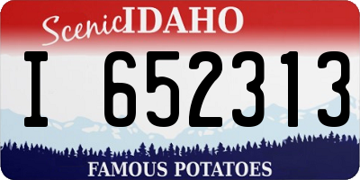 ID license plate I652313