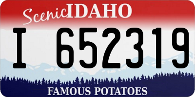 ID license plate I652319