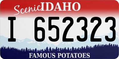 ID license plate I652323