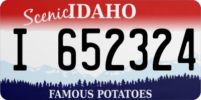 ID license plate I652324
