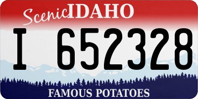 ID license plate I652328