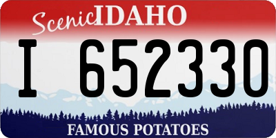 ID license plate I652330
