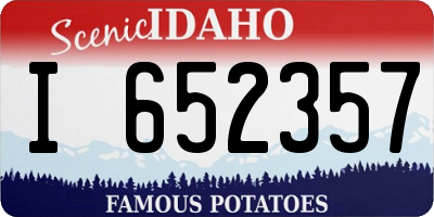 ID license plate I652357