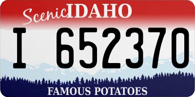 ID license plate I652370