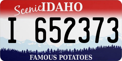 ID license plate I652373