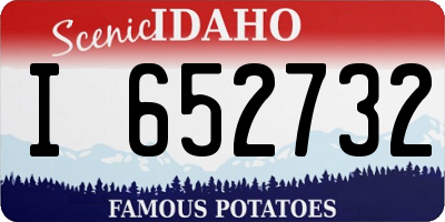 ID license plate I652732