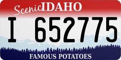 ID license plate I652775