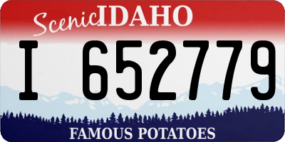 ID license plate I652779